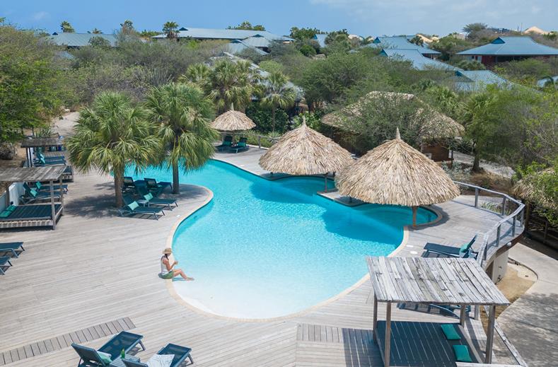 Resort met tropische tuin